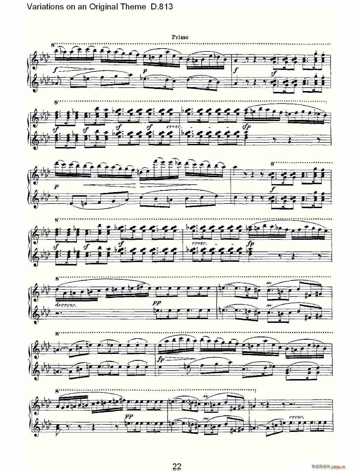 Variations on an Original Theme D.813(ʮ�ּ�����)22