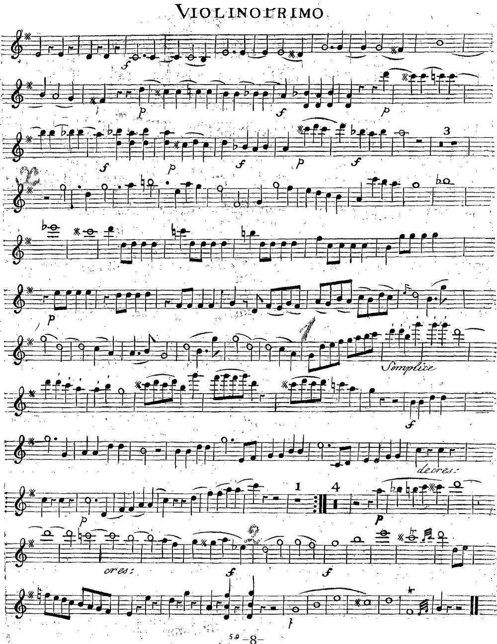 Mozart Quartet No 14 in G Major K 387 Violin 1(ʮ�ּ�����)8