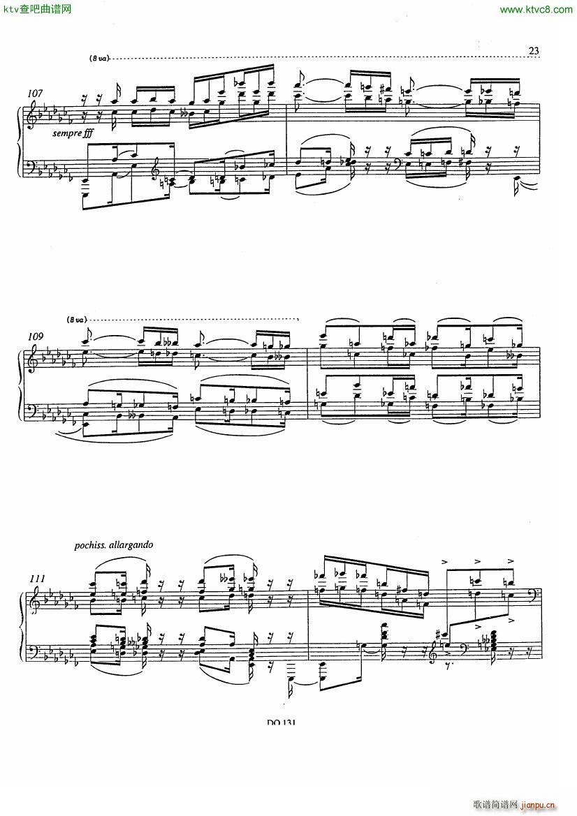 Etude No 12 Pr��lude et Fugue(����V)21