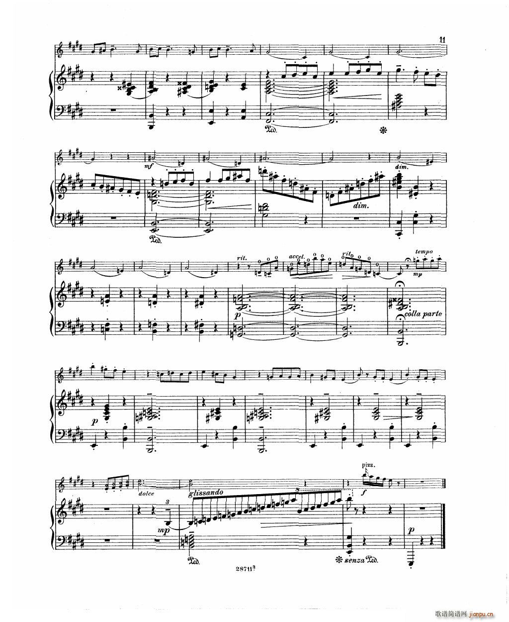 Bowen Humoresque for violin and piano(����V)13