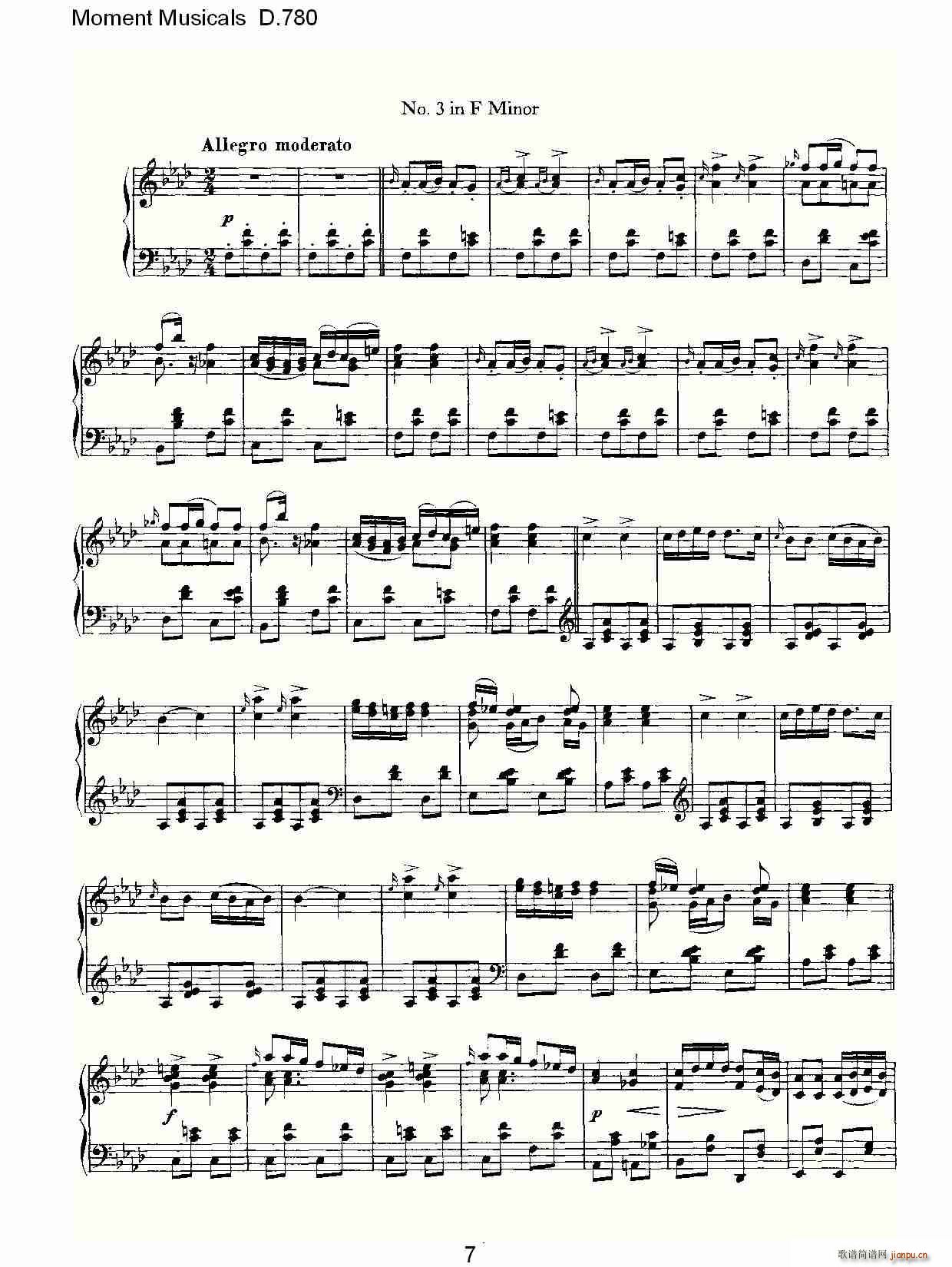 Moment Musicals D.780(ʮ�ּ�����)7