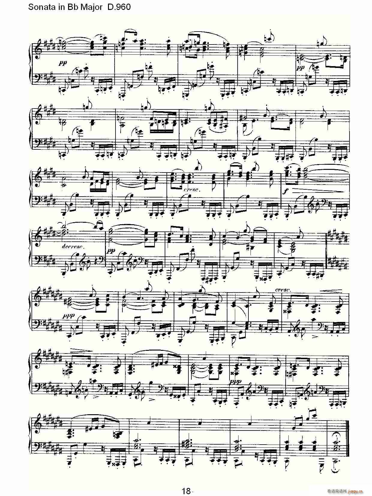 Sonata in Bb Major D.960(ʮ�ּ�����)18