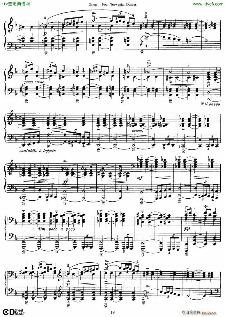 Grieg Four Norwegian Dances(����V)19