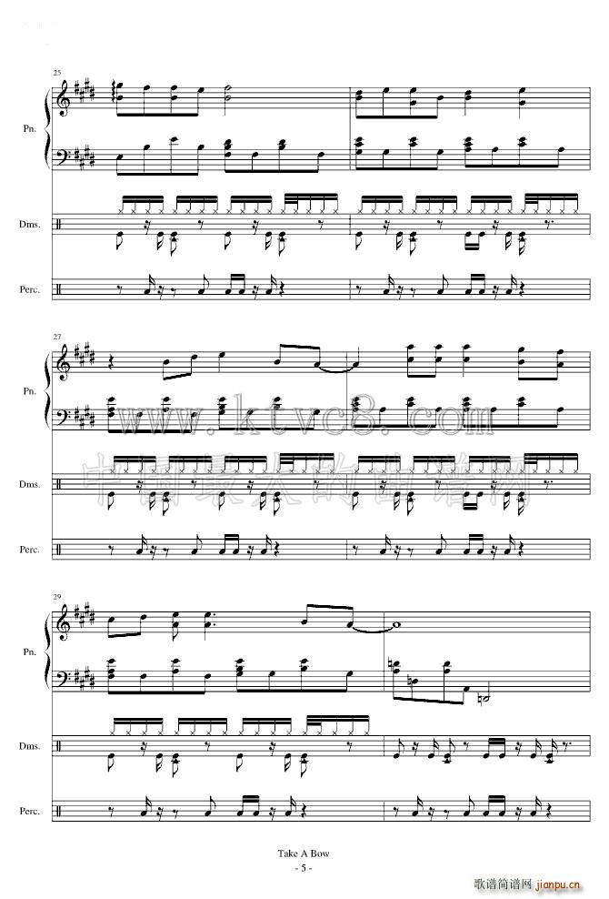 Take a Bow Piano(ʮ�ּ�����)5