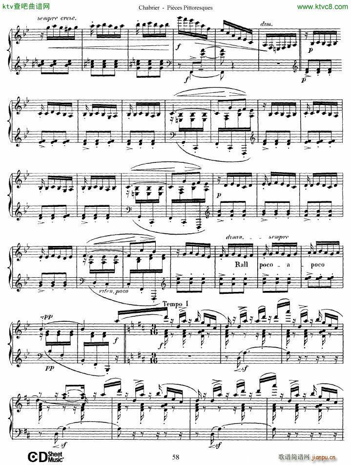 Chabrier Pi��ces Pittoresques 7 10(����V)29