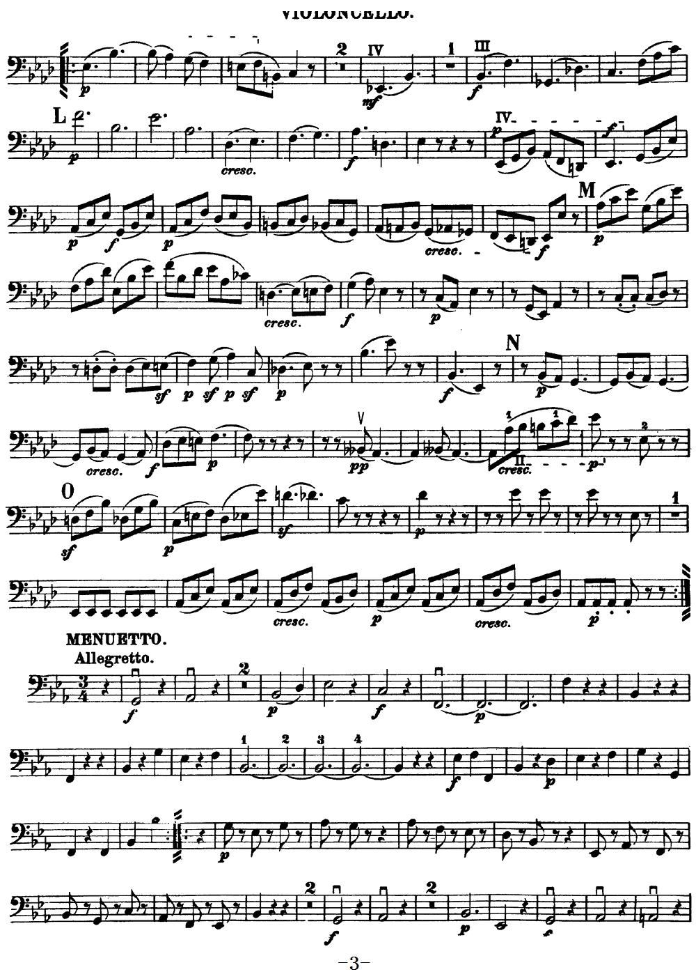 Mozart Quartet No 16 in Eb Major K 428 Cello(ʮ�ּ�����)3