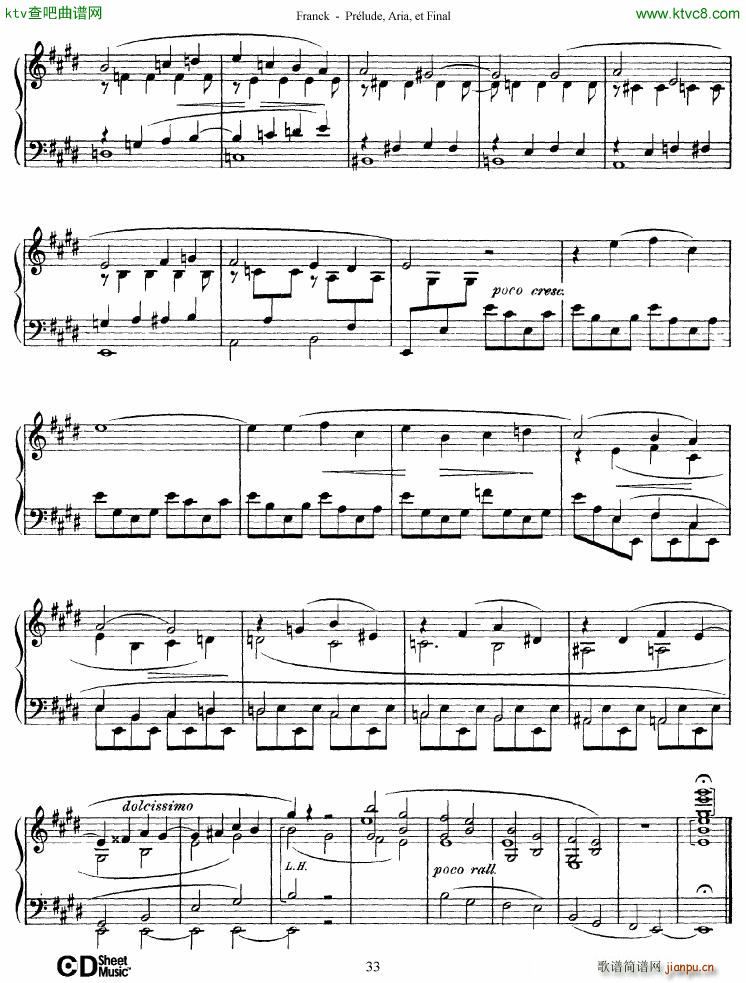Franck Pr��lude Aria et Final(����V)33