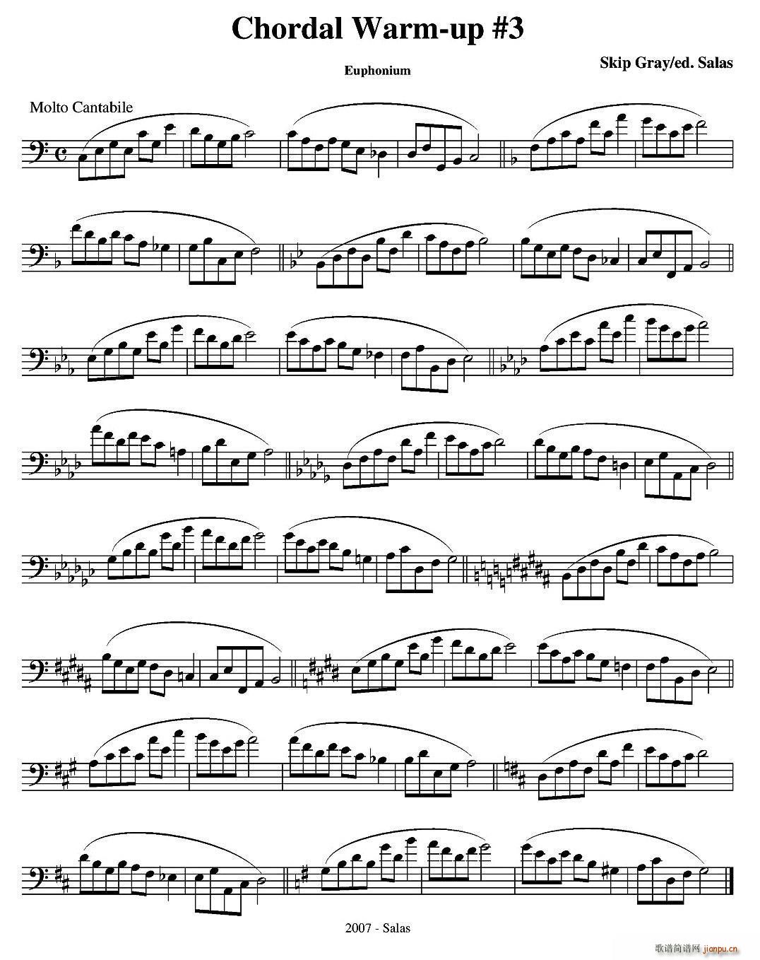 Chordal Warm up Euphonium ��̖�����̲��x��(ʮ�ּ�����)3