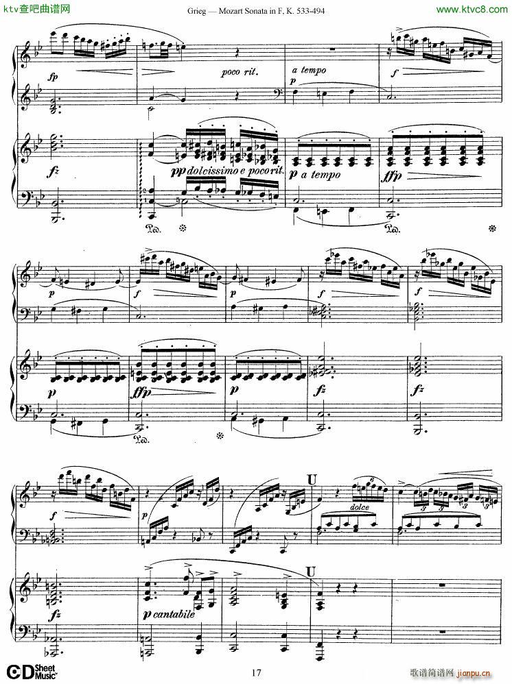 Grieg Sonata K 533 Mozart 2nd Piano Grieg(����V)17