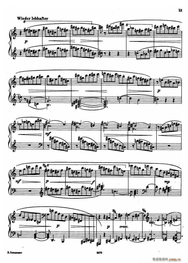 Hindemith Sonata No 1 Sonata No 1(ʮ�ּ�����)11