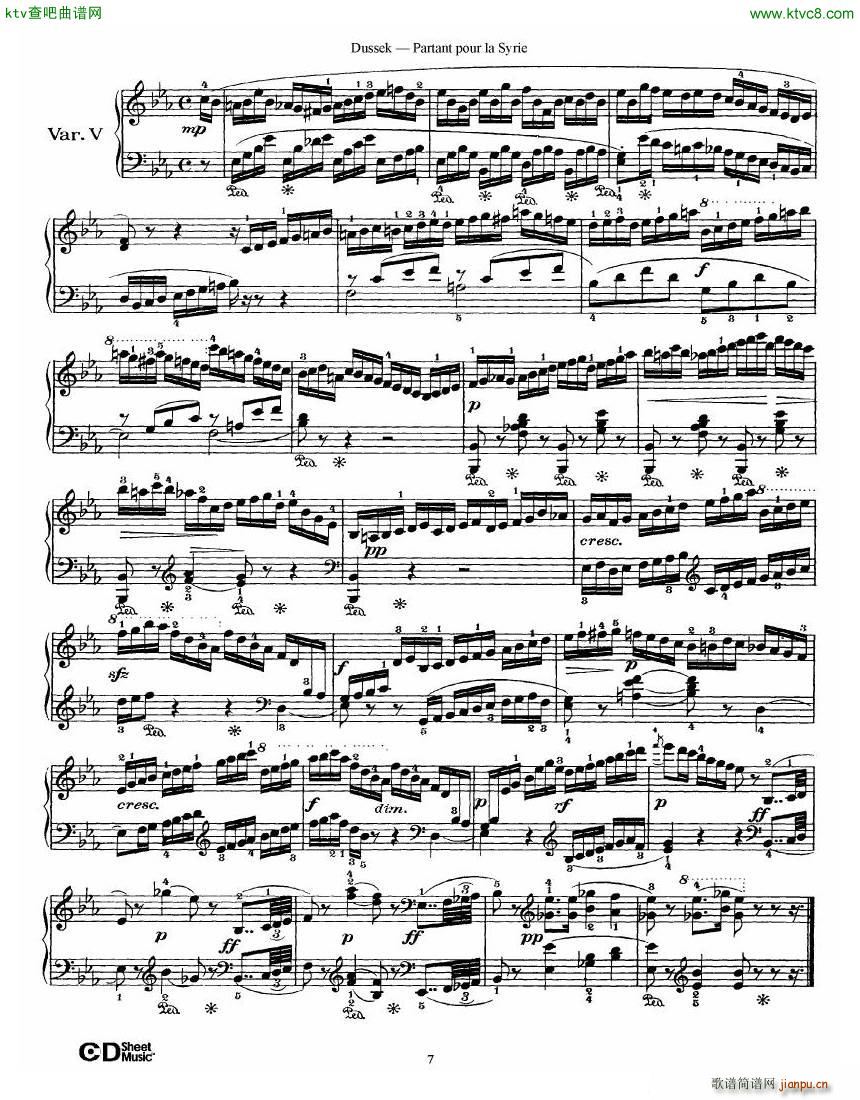Dussek Partant Pour La Syrie(����V)7