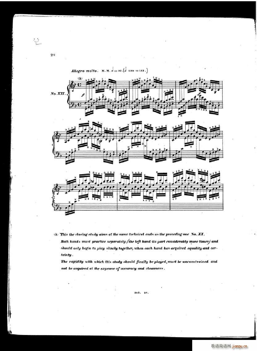 Czerny Etudes de la velocite book II(����V)26