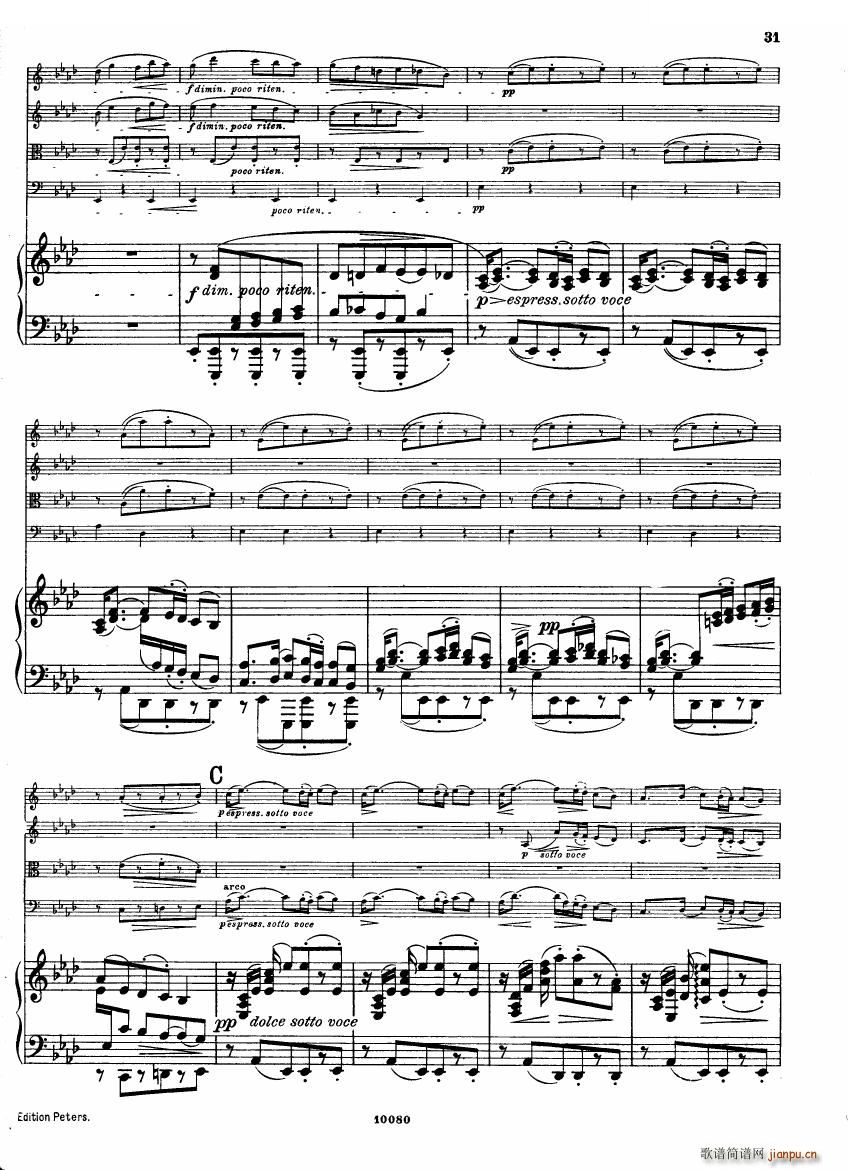 Brahms op 34 Piano Quintet f minor score һ(����V)29