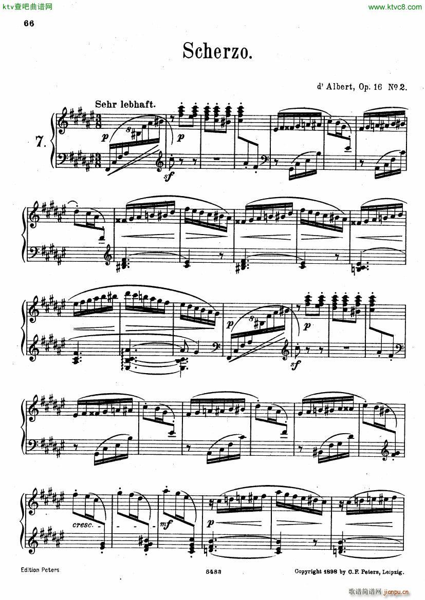 D Albert op 16 no 2 Scherzo(����V)1
