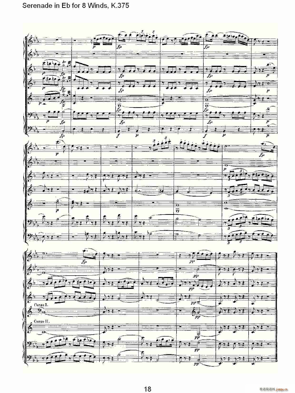 Serenade in Eb for 8 Winds, K.375(ʮ�ּ�����)18