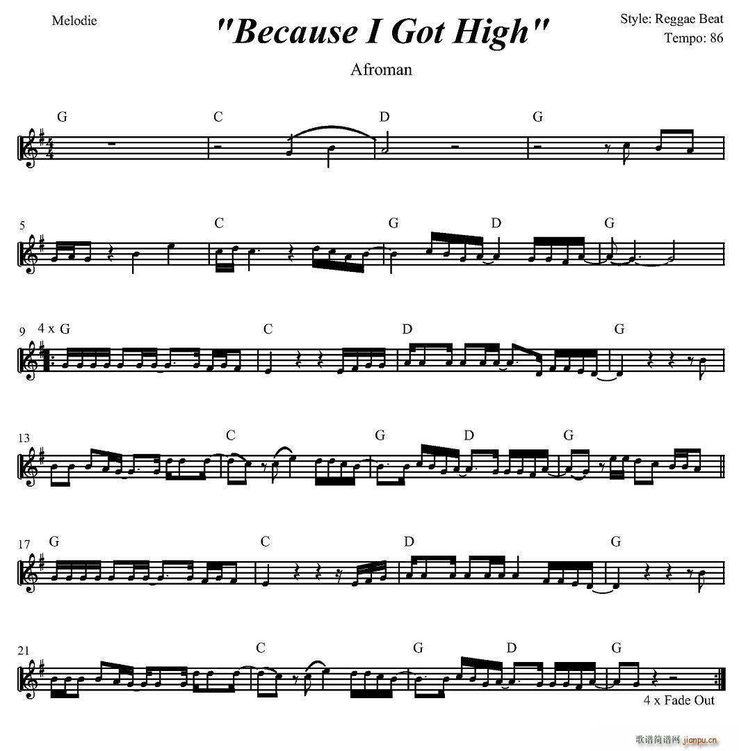 Because I Got High(������V)1