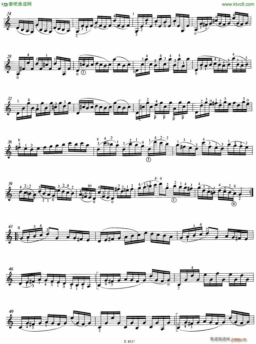 Bach JS BWV 1005 Sonata for Solo Violin in C(����V)41