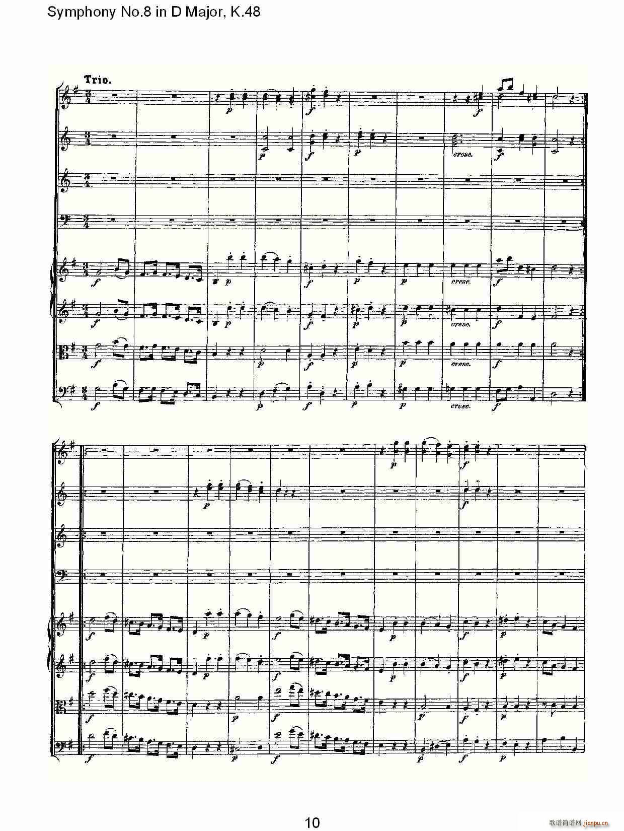 Symphony No.8 in D Major, K.48(ʮ�ּ�����)10