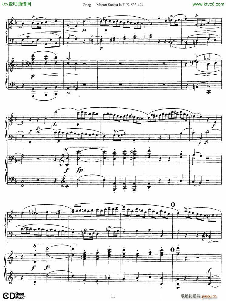 Grieg Sonata K 533 Mozart 2nd Piano Grieg(����V)11