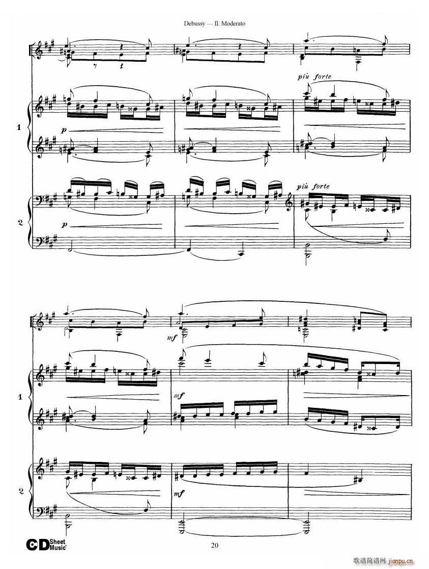 Debussy Printemps II Printemps II(ʮ�ּ�����)20