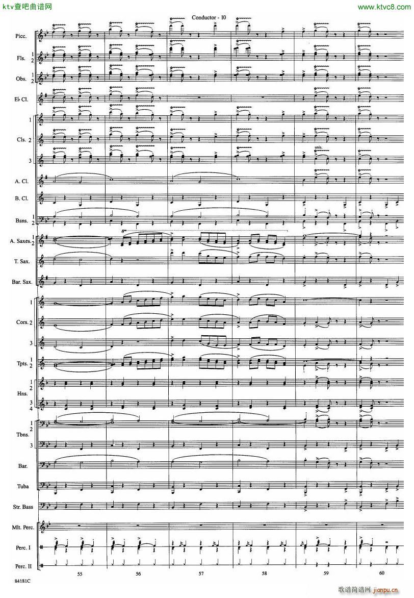 Anderson Sleigh Ride full score(����V)11