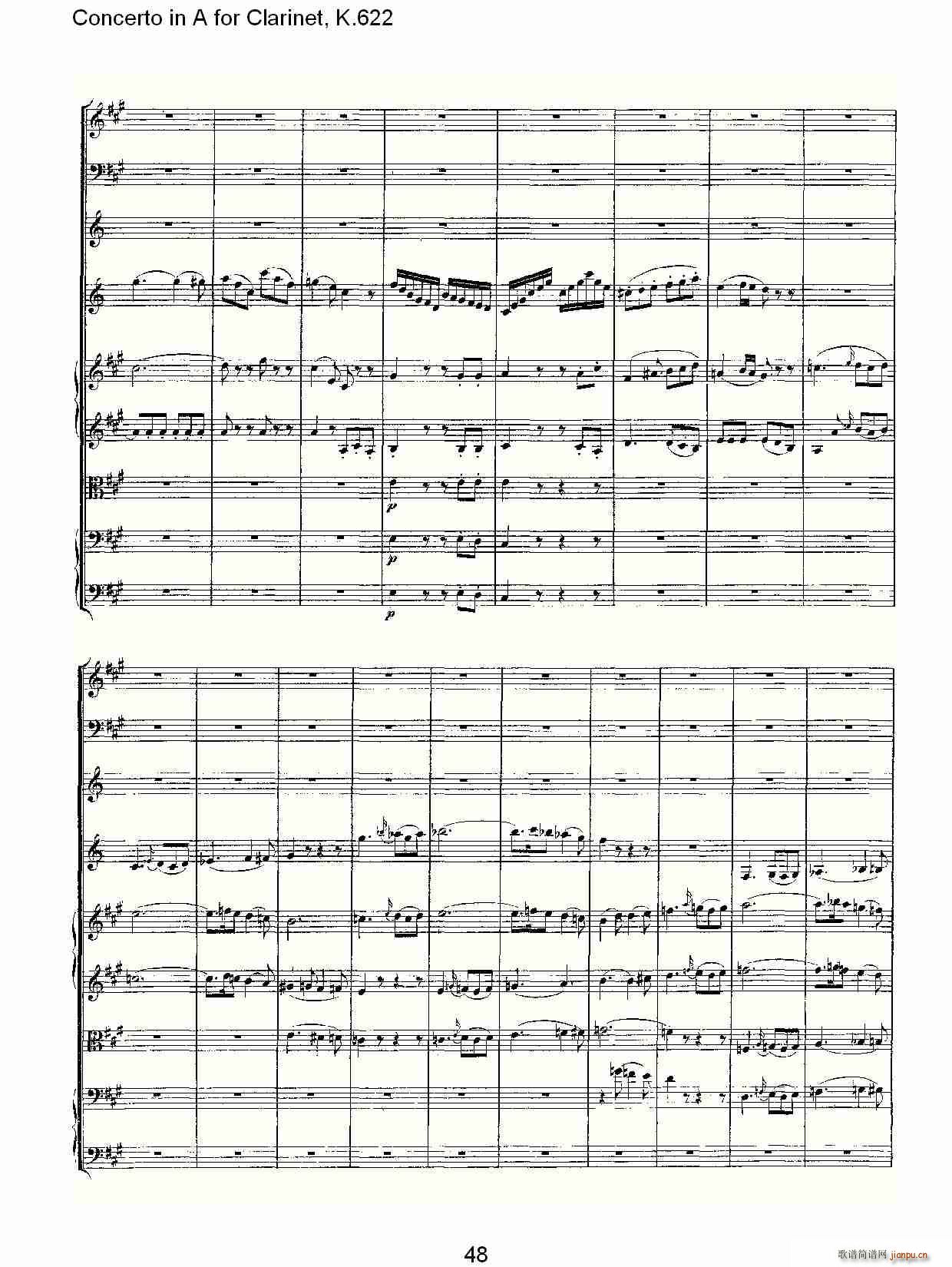 Concerto in A for Clarinet, K.622(�λɹ��V)19