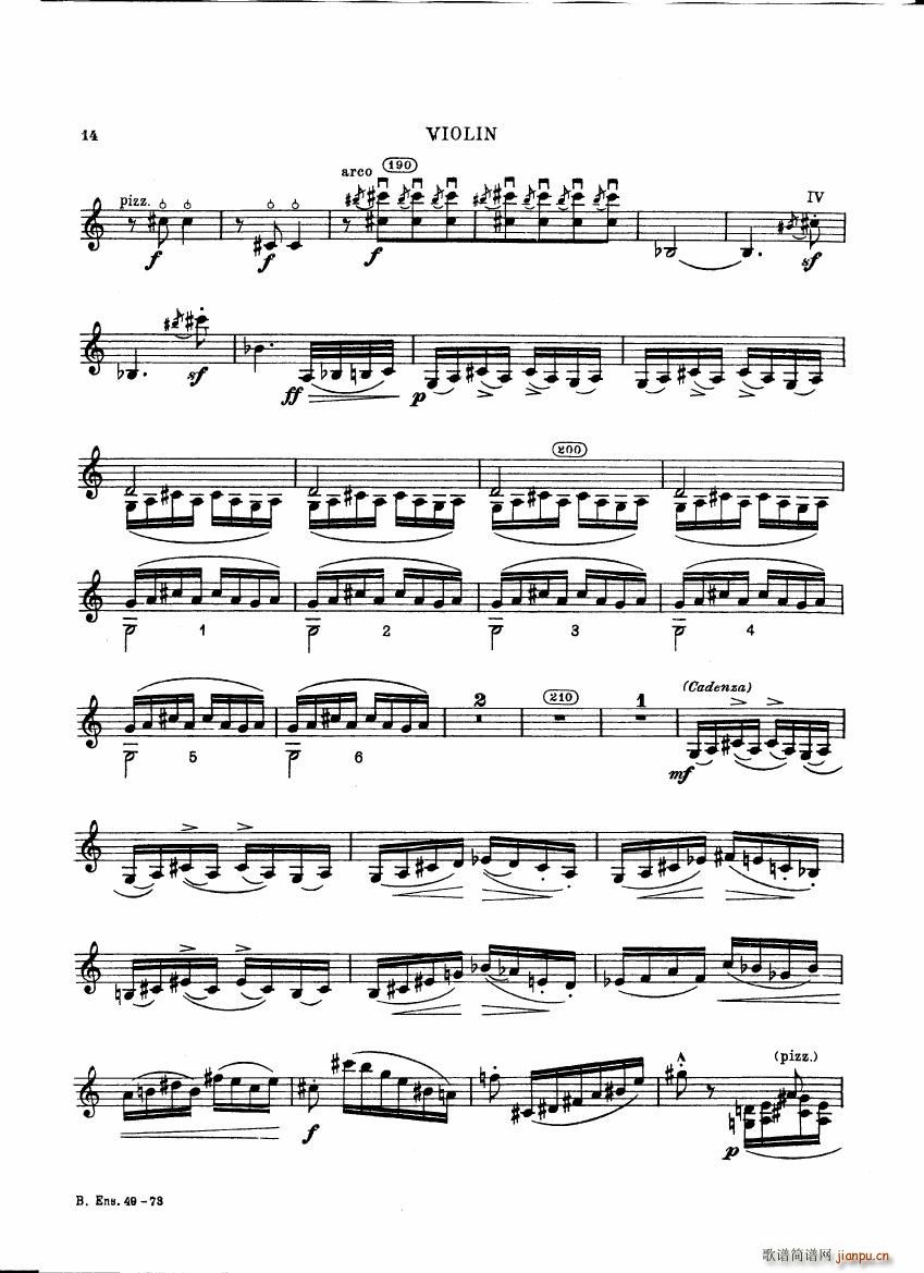 Bartok SZ 111 Contrasts violin(����V)14