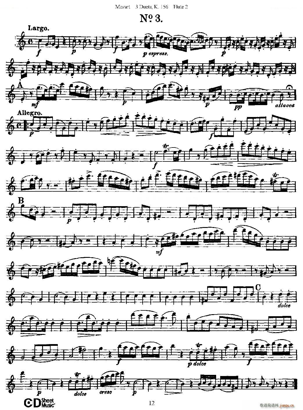 3 Duets K 156 ֮�ڶ��L(ch��ng)�� ���������� K156̖ �~��(�Ѻ��V)12