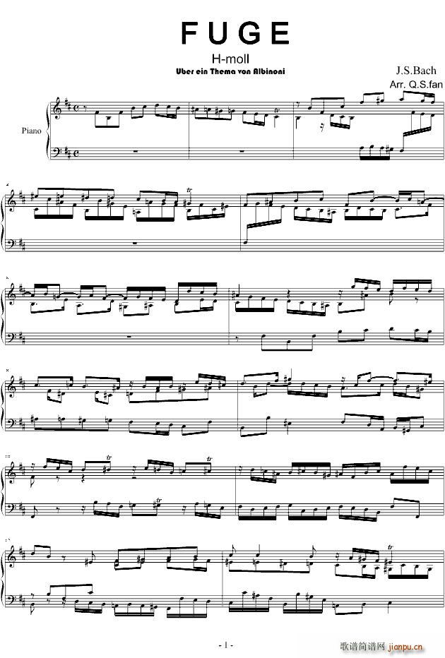 Fuge h-moll(ʮ�ּ�����)1
