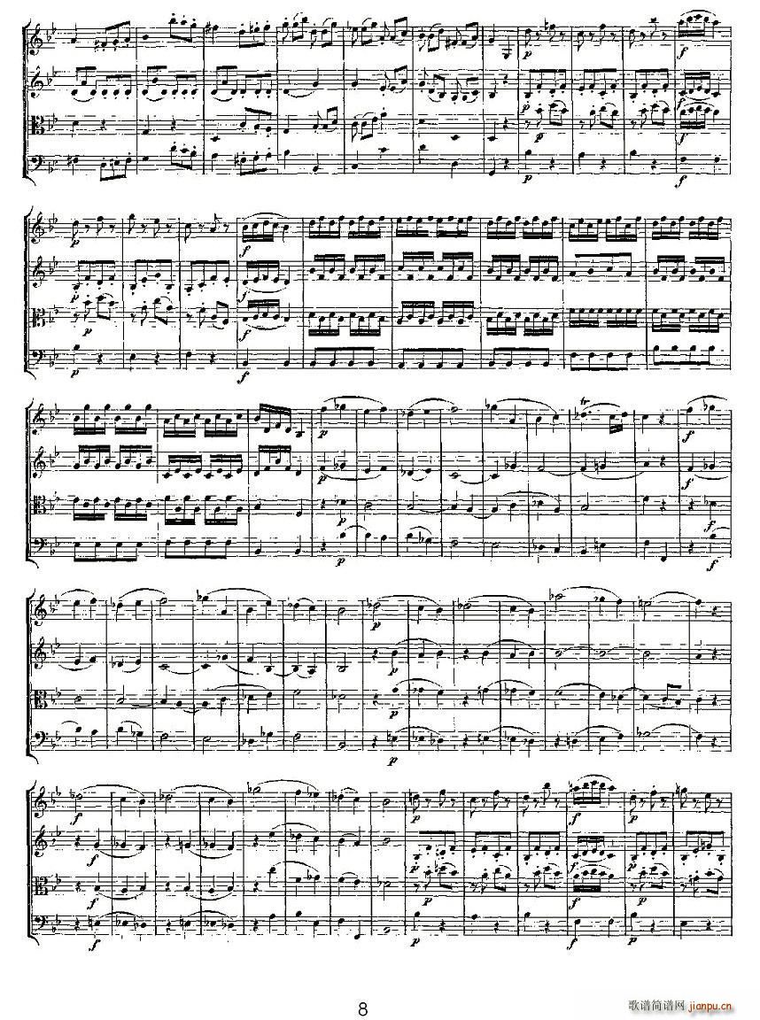 Quartet No 6 in Bb Major K 159 ��B���{�����Ҙ�(l�� )������(���V)8