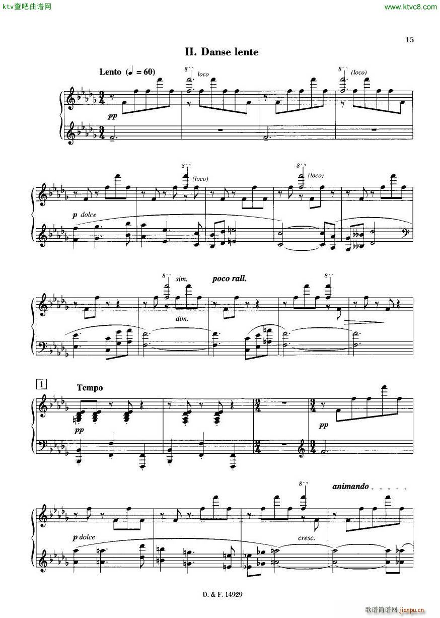 Durufl�� Op 6 Trois Danses(����V)14