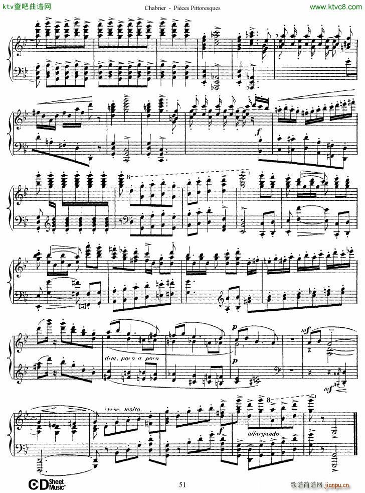 Chabrier Pi��ces Pittoresques 7 10(����V)22