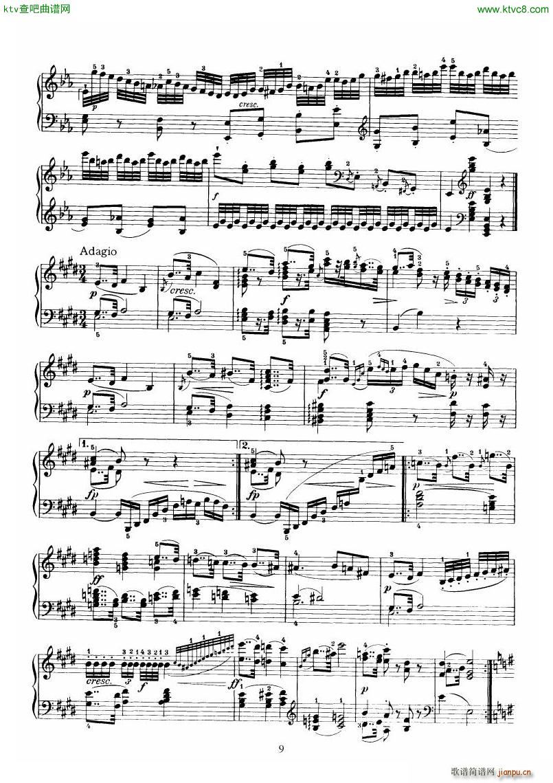 Piano Sonata No 52 in Eb(����V)9