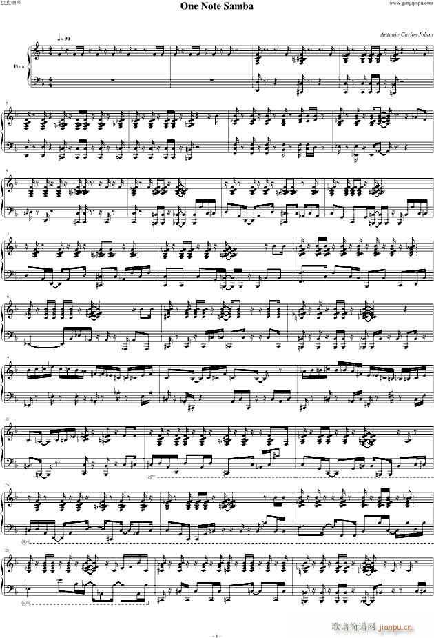 One Note Samba ��ٰ� piano version(����V)1