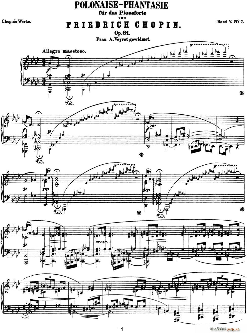 Ф�� ���벨�m���� Op 61 ��A���{ Polonaise(����V)1