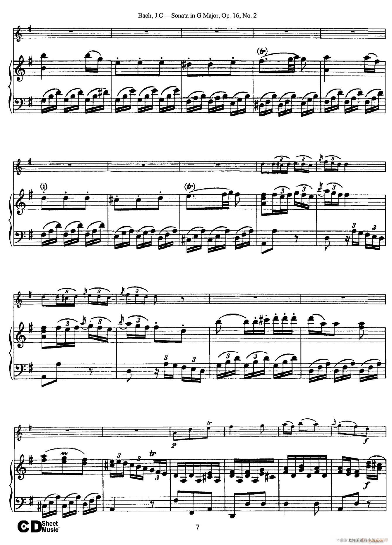 Sonata in D Major Op 16 No 2 ��ٰ���(����V)7