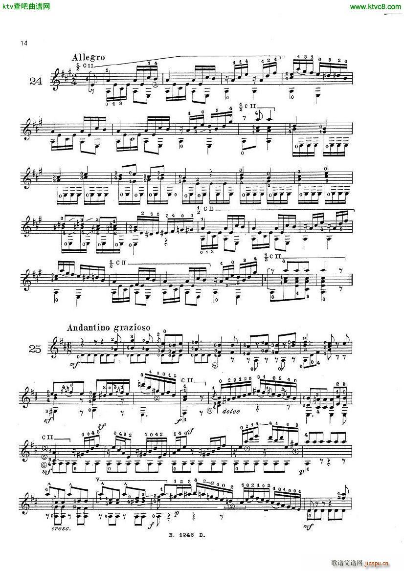 Mauro Giuliani Le Papillon op 50(����V)12