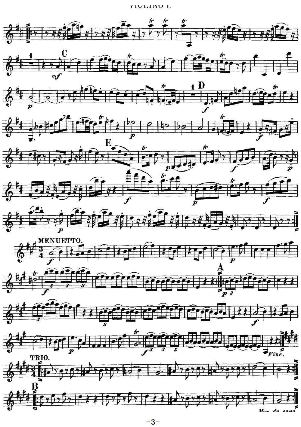 Mozart Quartet No 9 in A Major K 169 Violin 1(ʮ�ּ�����)3
