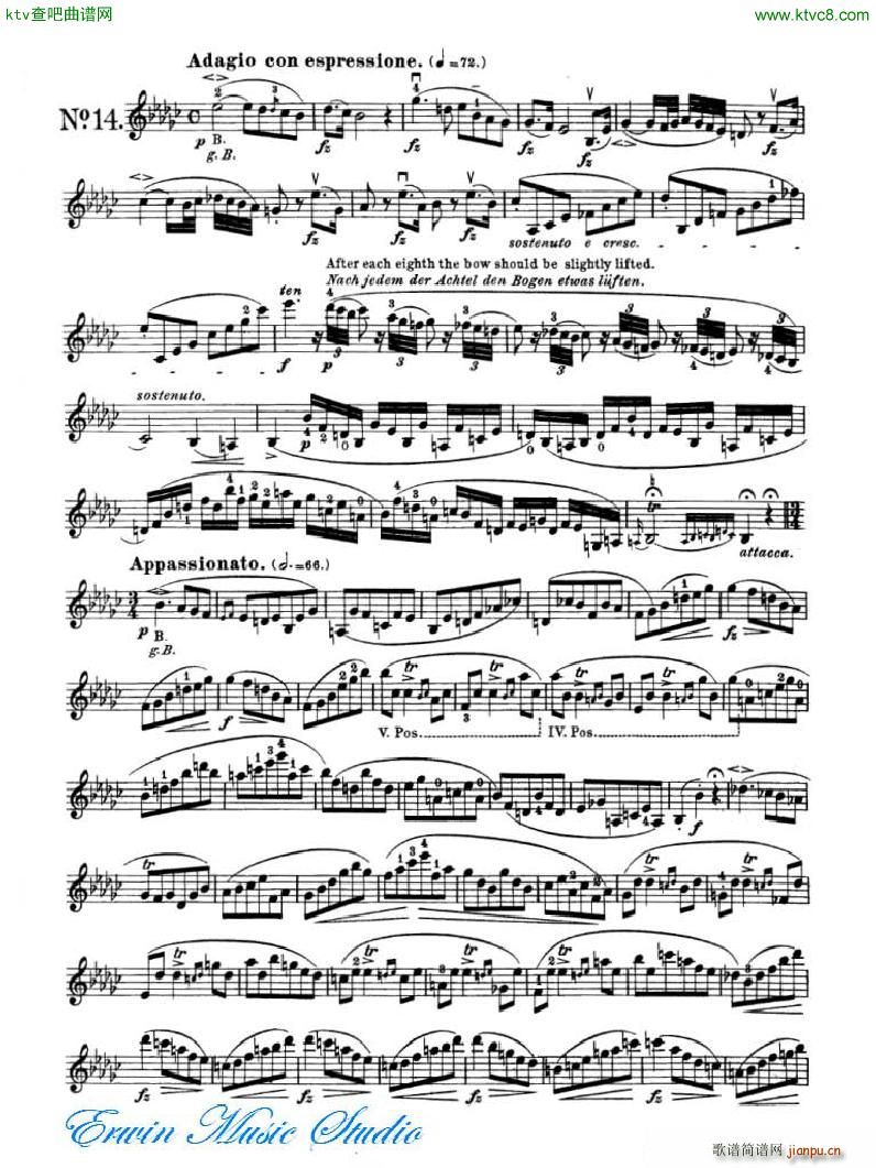 �_�� 24�׾�����Pierre Rode 24 Studi Per violino 09 16(ʮ�ּ�����)11