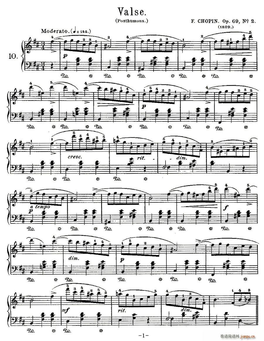 valse��Op.69, No.2(ʮ�ּ�����)1