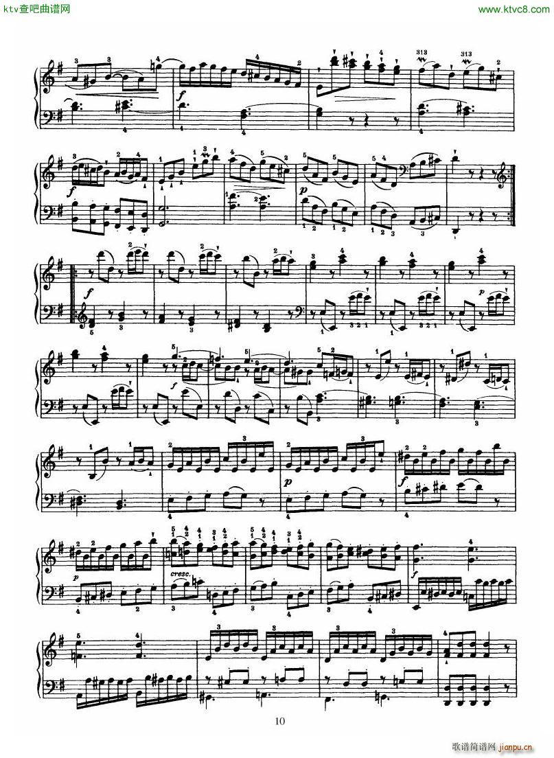 Haydn Piano Sonata No 39 In G(����V)10