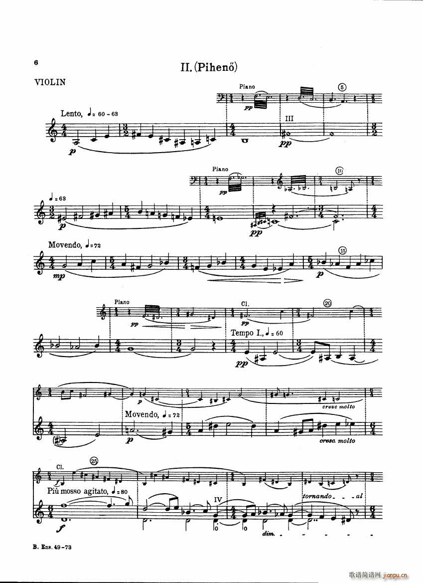 Bartok SZ 111 Contrasts violin(����V)6