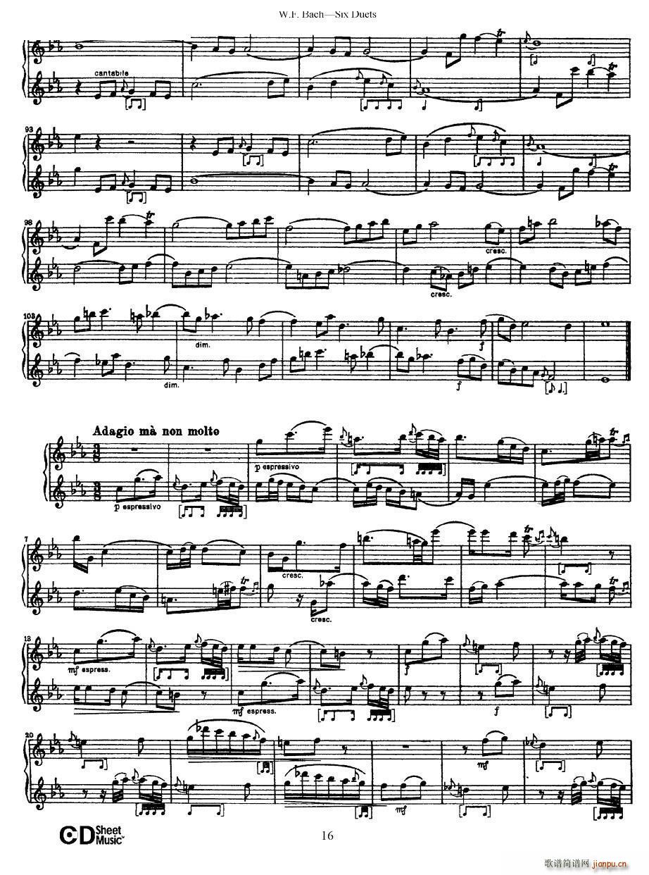 Six Duets 6�׶����� 3(���V)3