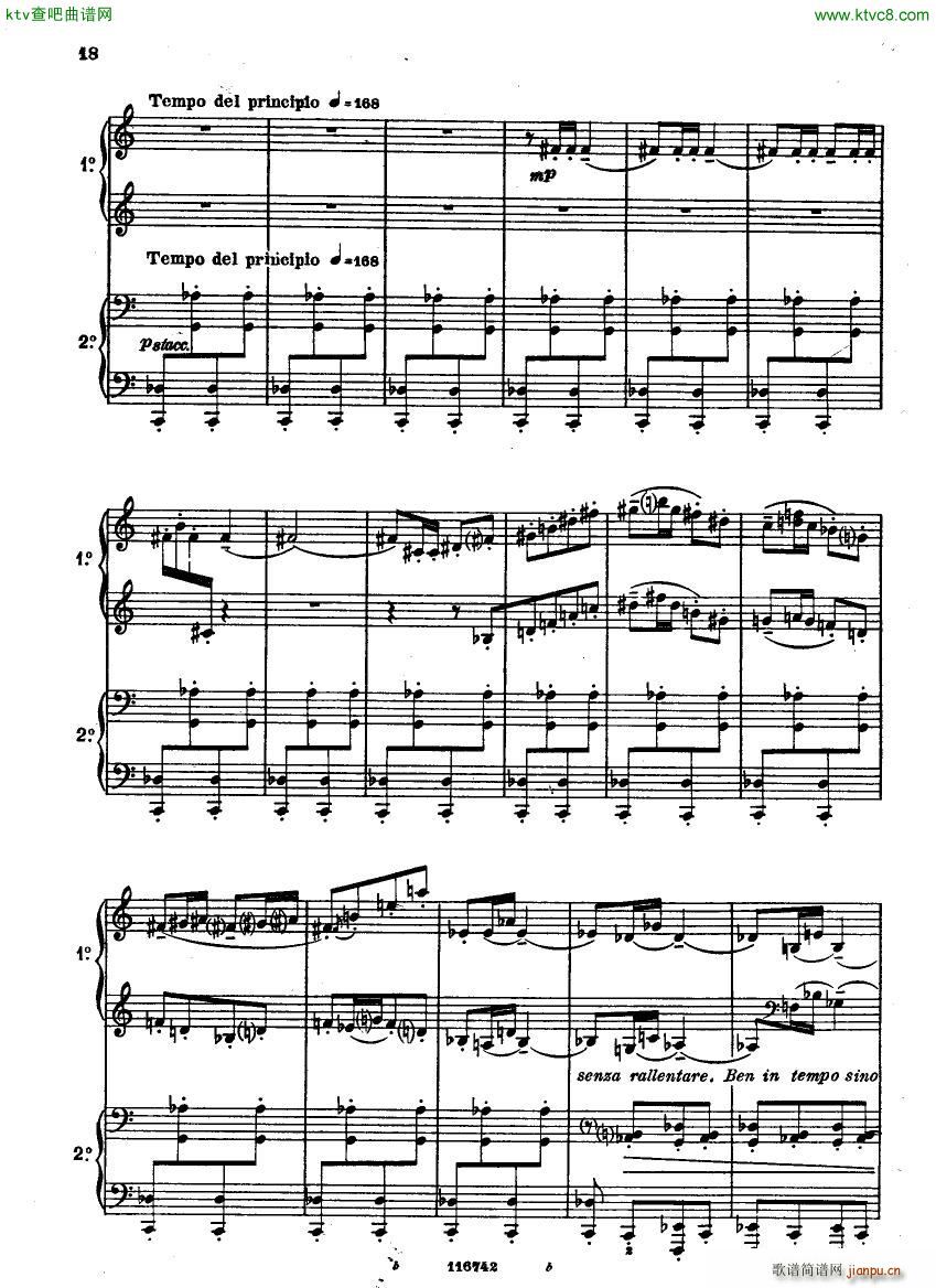 Casella Five Easy Pieces Pupazzetti 4 hands 1915(����V)18