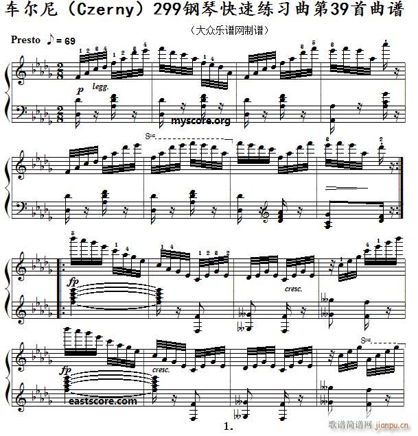 ܇(ch��)���� ��ٿ��پ����� Czerny 299 ��39�� ��������ʾ(����V)1