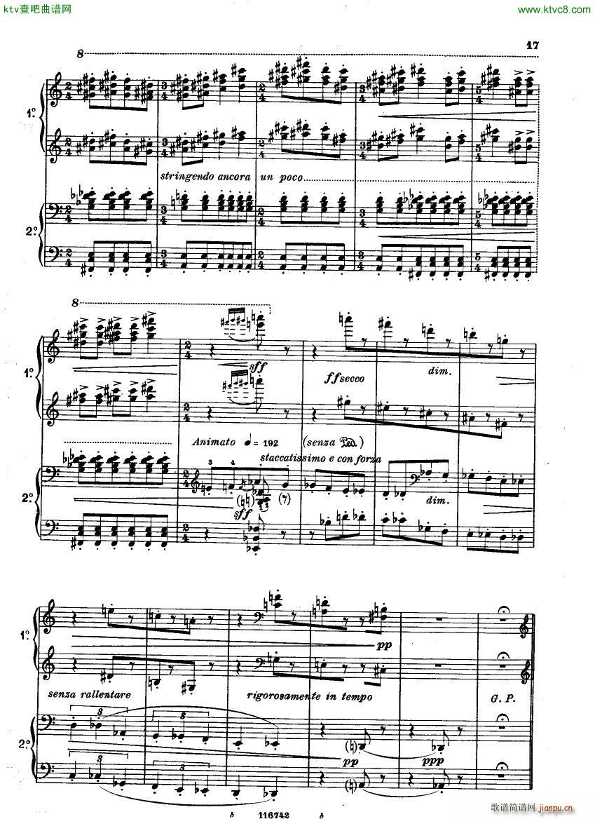 Casella Five Easy Pieces Pupazzetti 4 hands 1915(����V)17