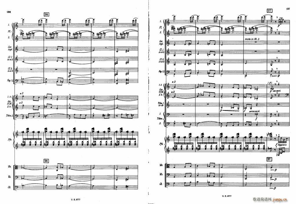 Bartok SZ 83 Piano Concerto No1 Full Score ��(����V)28