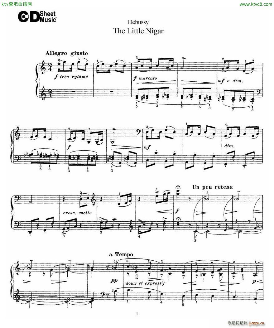 Debussy The Little Nigar(����V)1