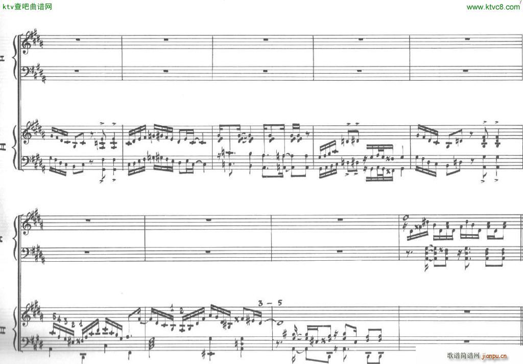 Bolling Sonata for Two Pianist no 2 Part1 1(����V)7