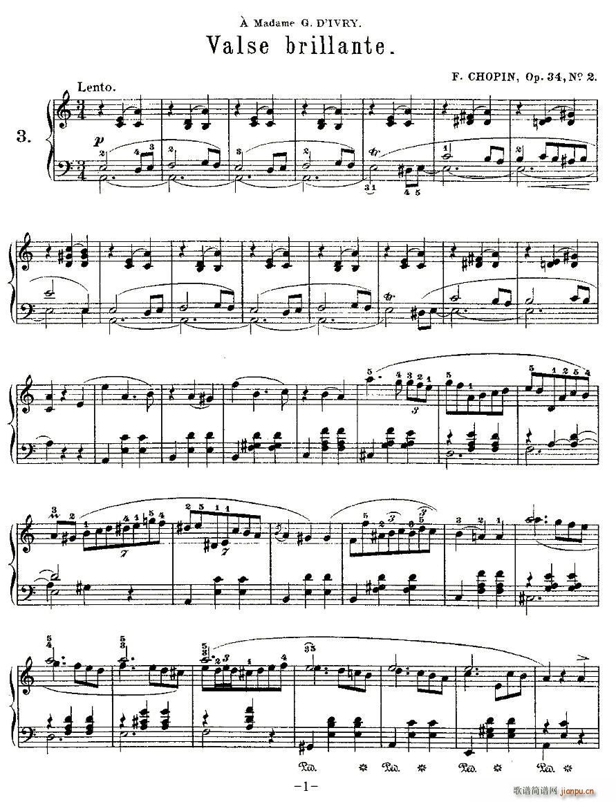 valse brillante��Op.34, No.2(ʮ�ּ�����)1